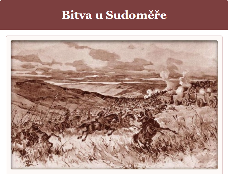 Stránka věnovaná Bitvě u Sudoměře